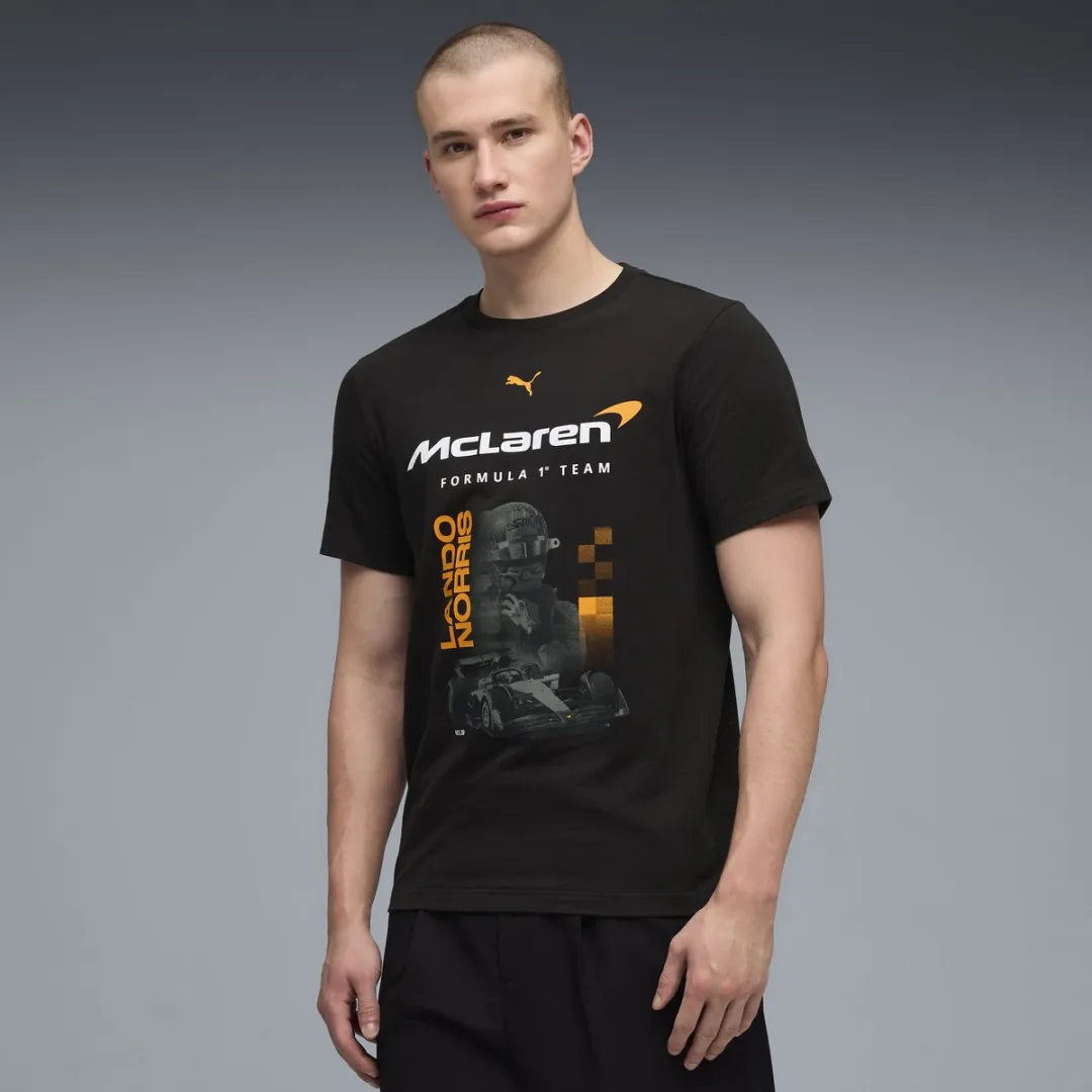PUMA McLaren Lando Norris Fan Shirt 2026 - M - Zwart
