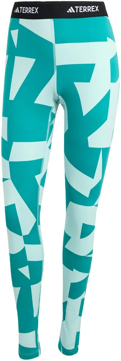 Adidas Terrex Multi Synthetic Base Layer Legging XS - Turquoise