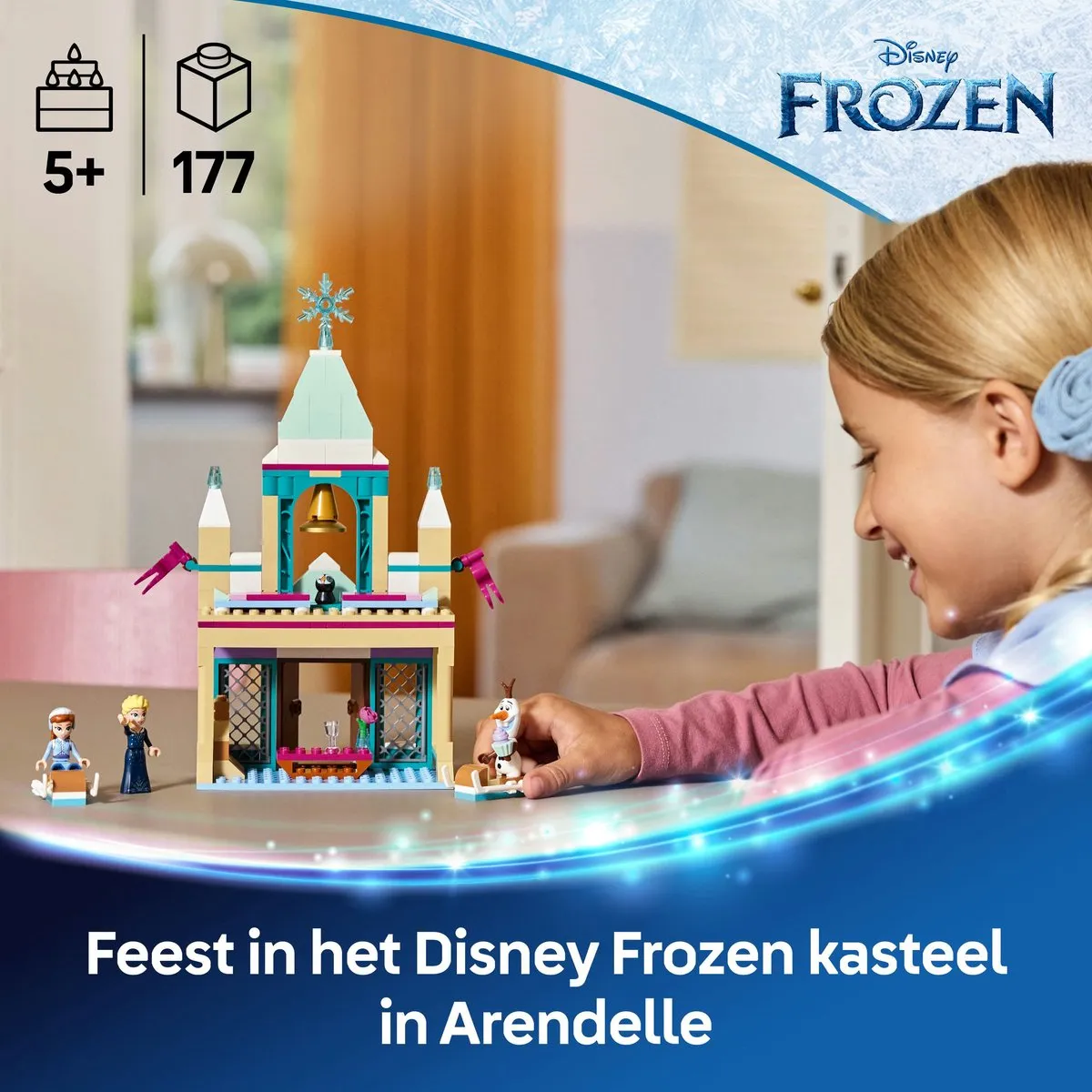 LEGO Disney Frozen Arendelle Kasteel 43265 - 177 Stenen