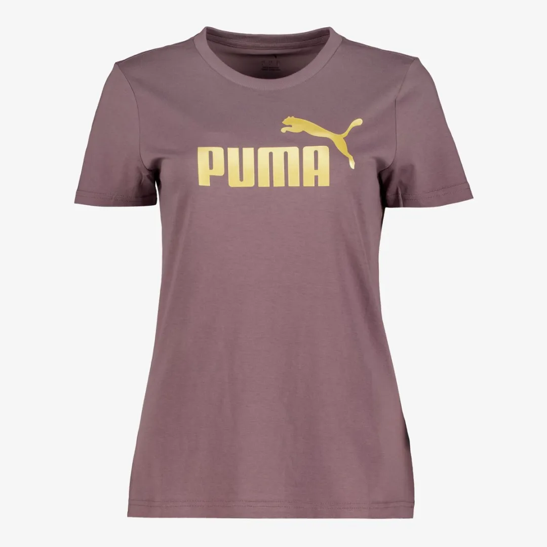 PUMA ESS Metallic No. 1 Logo Dames Sport T-shirt