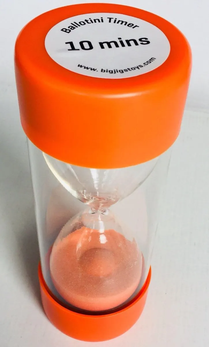 BIGJIGS Ballotini Timer 10 Minuten - Multikleur