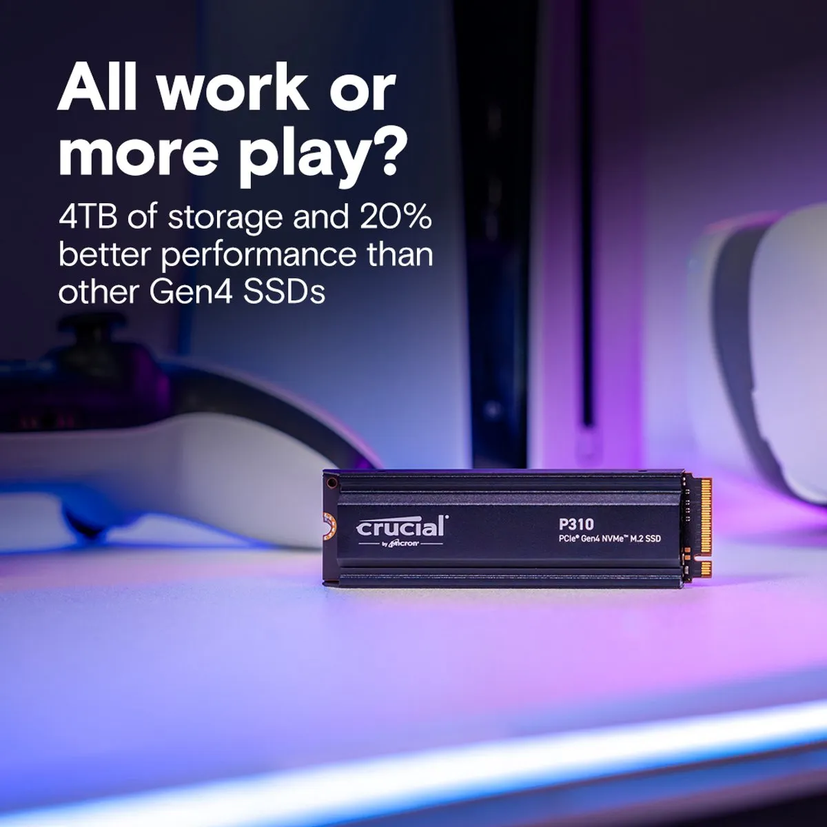 Crucial P310 CT4000P310SSD5 M.2 NVMe SSD - 4TB