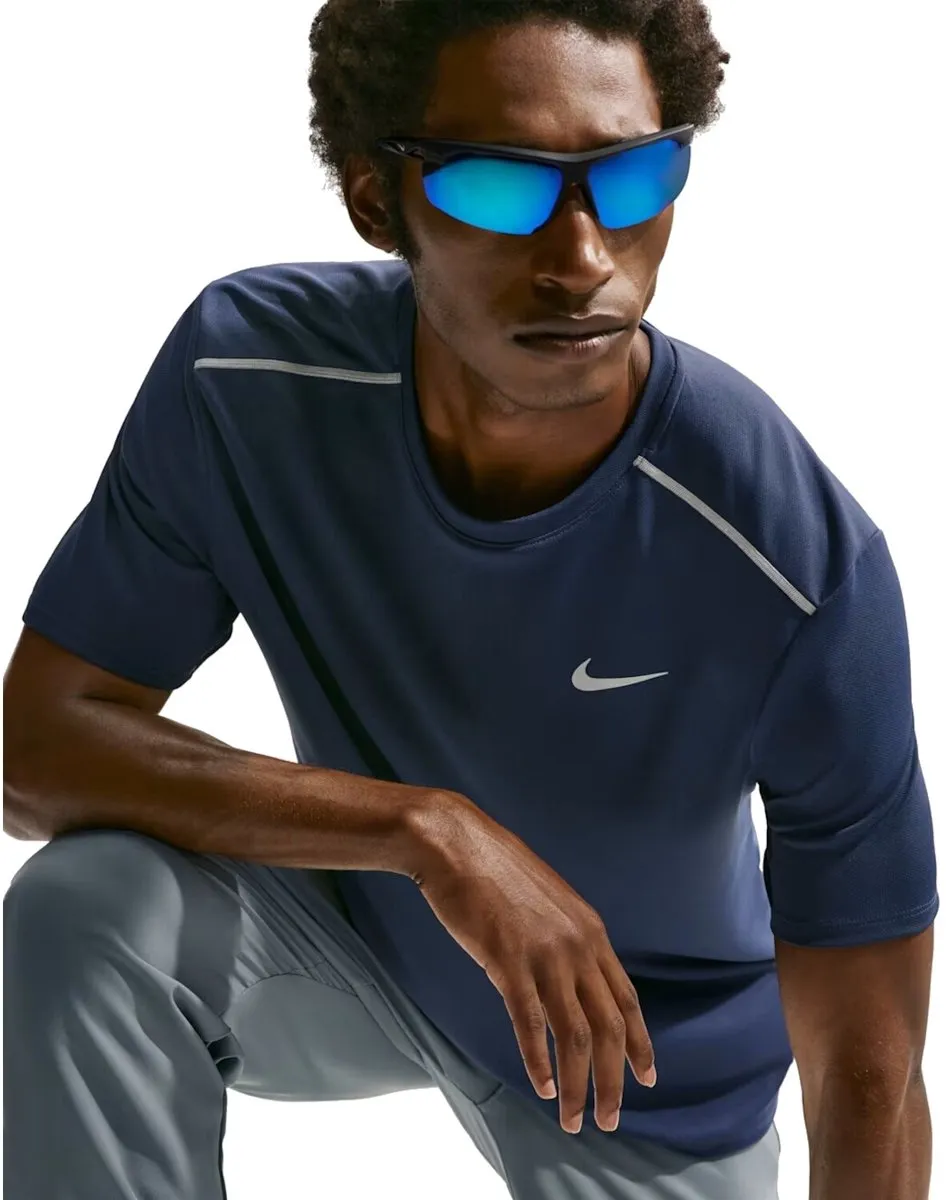 Nike Miler Dri-FIT Heren T-shirt IF2082-410 - M - Blauw