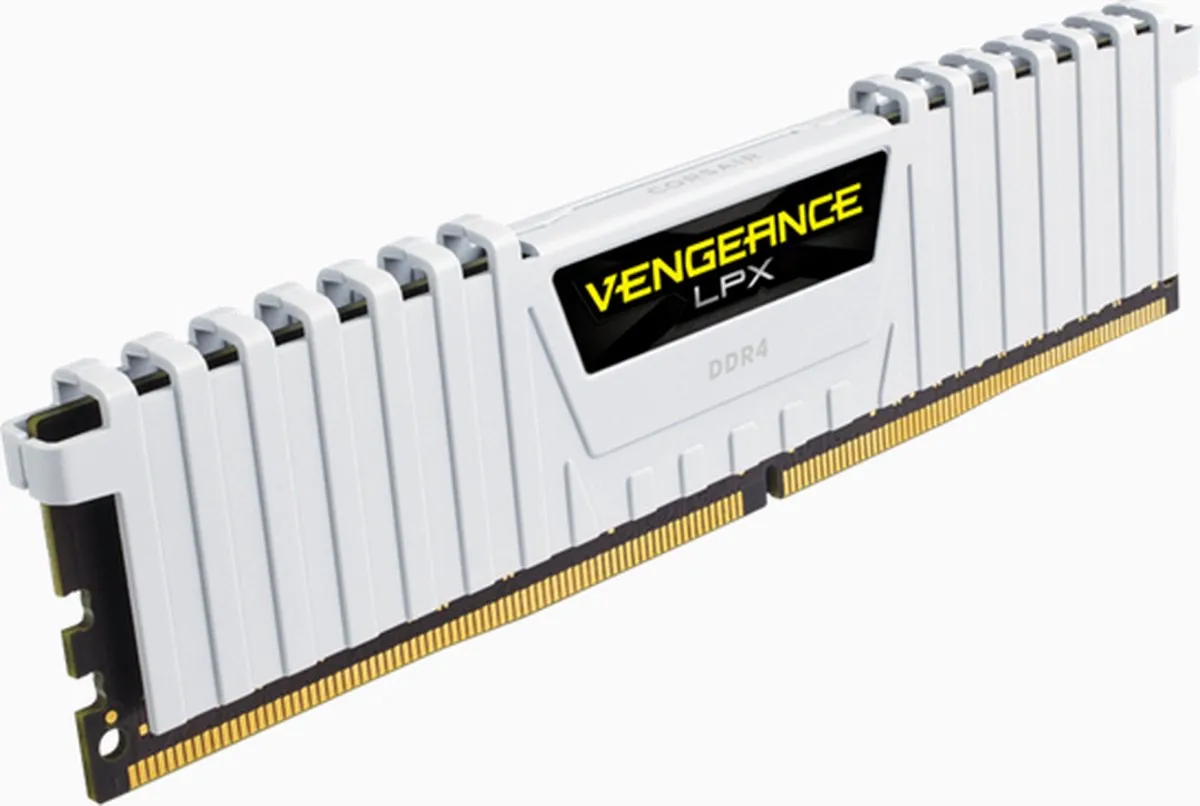 Corsair Vengeance LPX CMK32GX4M2E3200C16W DDR4 RAM - 32GB (2x16GB) Wit