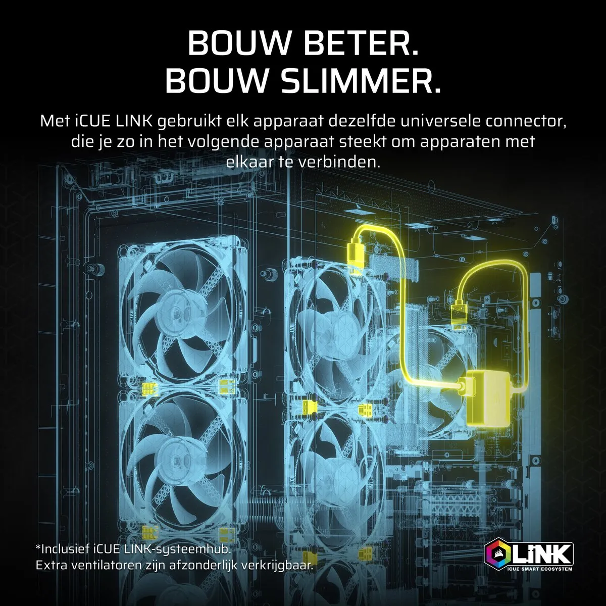 Corsair iCUE Link TITAN 240 RX RGB CPU Koeler - 240mm - 2x RX120 RGB - Zwart