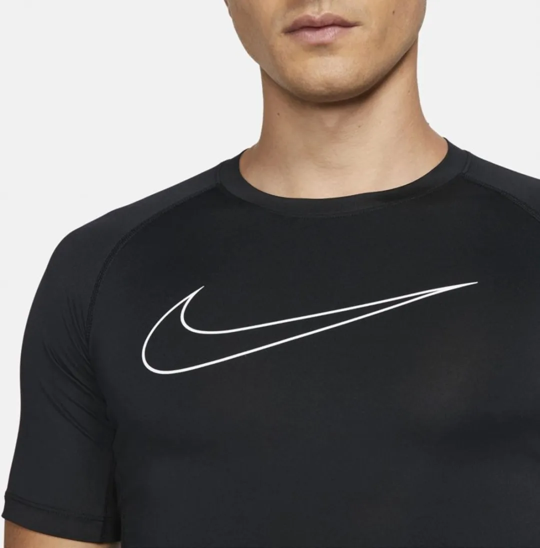 Nike Pro Dri-FIT Sportshirt DD1992-010 - XXL - Zwart