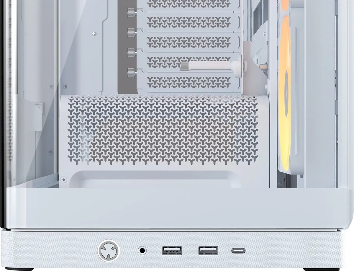 Corsair FRAME 4500X LX-R ATX Behuizing - Wit - 3x LX120-R ARGB Ventilatoren