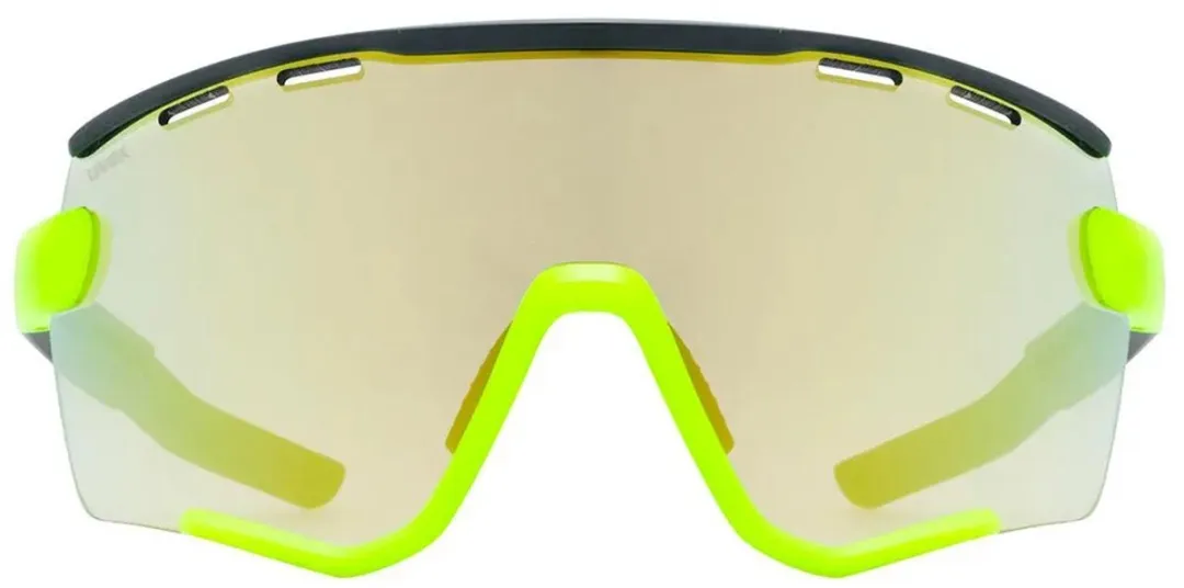 Uvex Sportstyle 236 Fietsbril - Gele lenzen - Black Yellow Mat