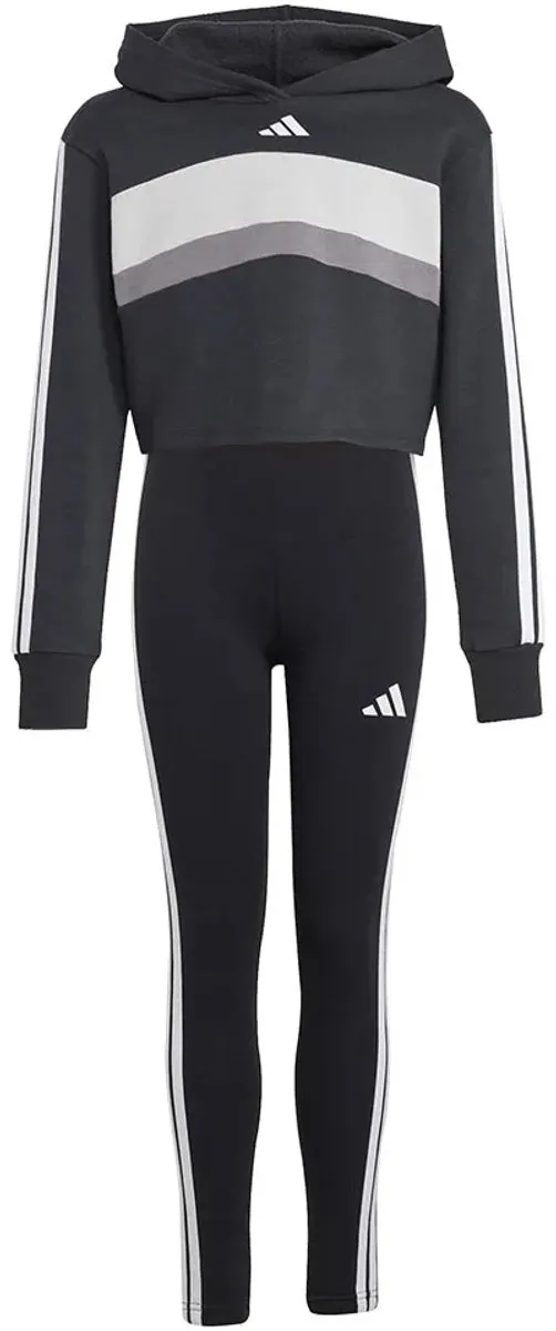 Adidas Tiberio 3 Stripes Fleece Trainingspak - Meisjes 146/152