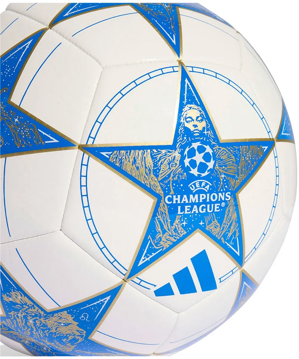 Adidas UCL Club Voetbal 4 - Blauw/Wit/Goud