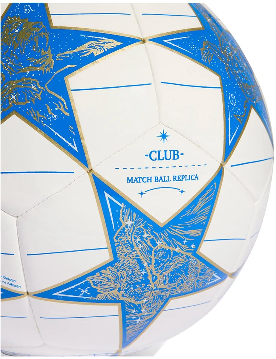 Adidas UCL Club Voetbal 4 - Blauw/Wit/Goud