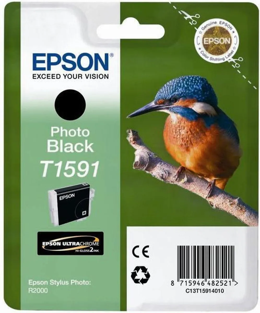 Epson T1591 Inktcartridge Foto Zwart - 17ml