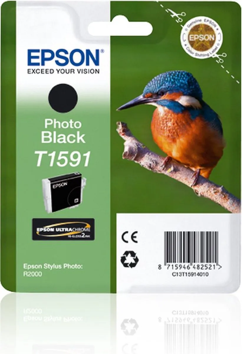 Epson T1591 Inktcartridge Foto Zwart - 17ml