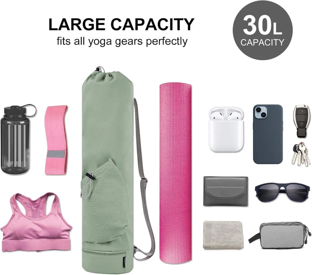 ECTEATOY Yogamat Opbergtas Roze - 4 Vakken