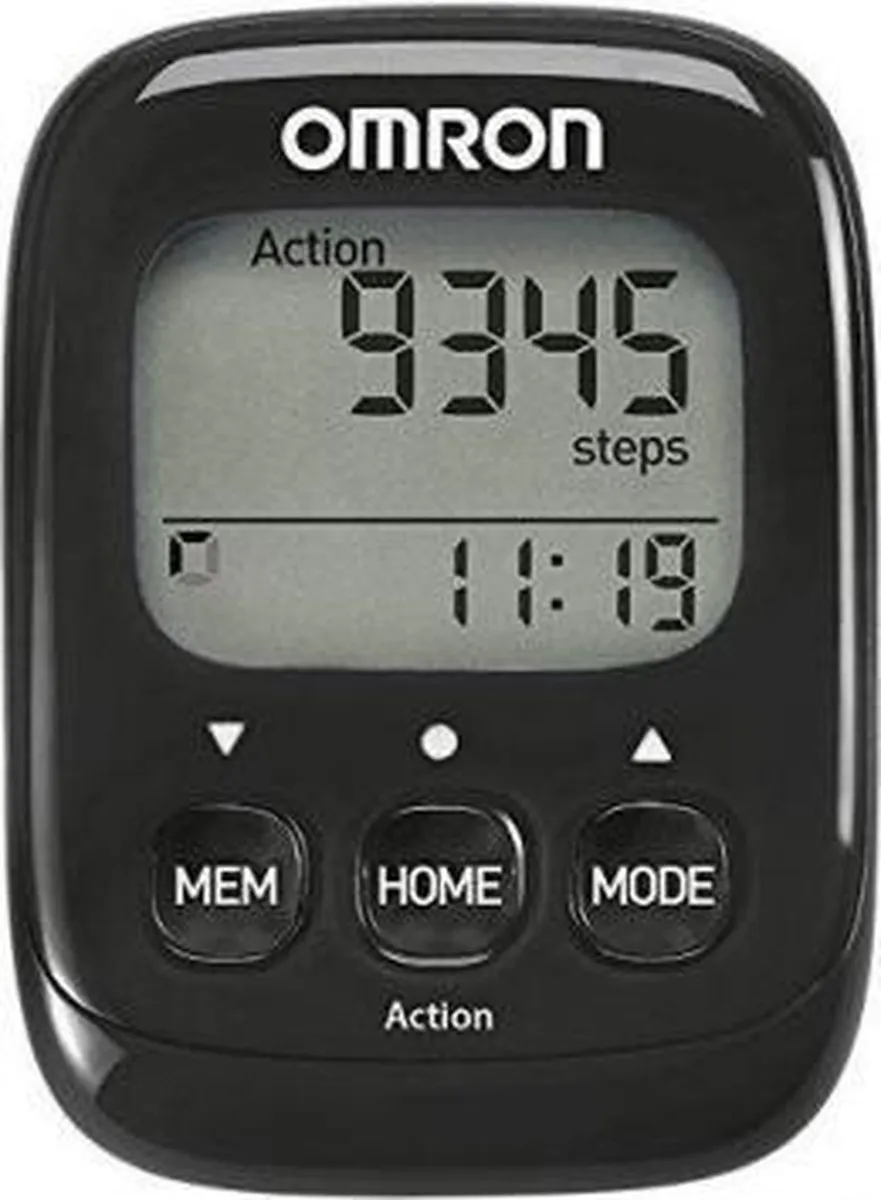 Omron Walking Style IV Stappenteller - Zwart