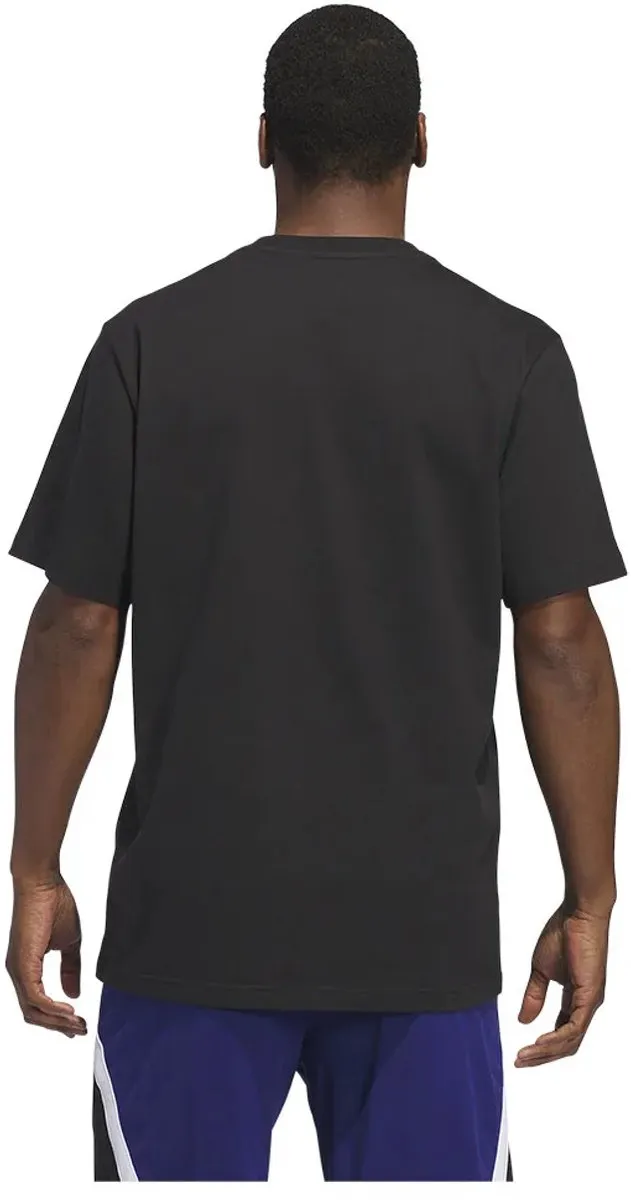Adidas Worldwide Hoops T-shirt - Zwart XL