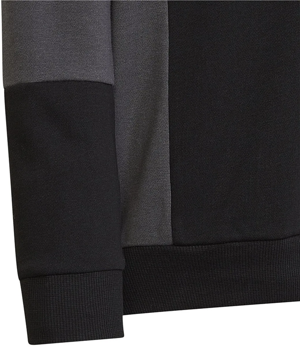 Adidas Colourblock Hoodie Kinderen 128cm - Grijs-Zwart