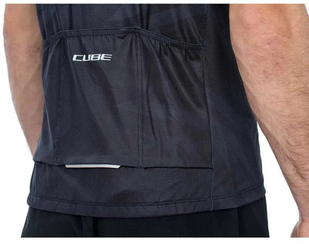 Cube ATX CMPT Korte Mouw Wielertrui - M - Grijs - afbeelding 6 van 6
