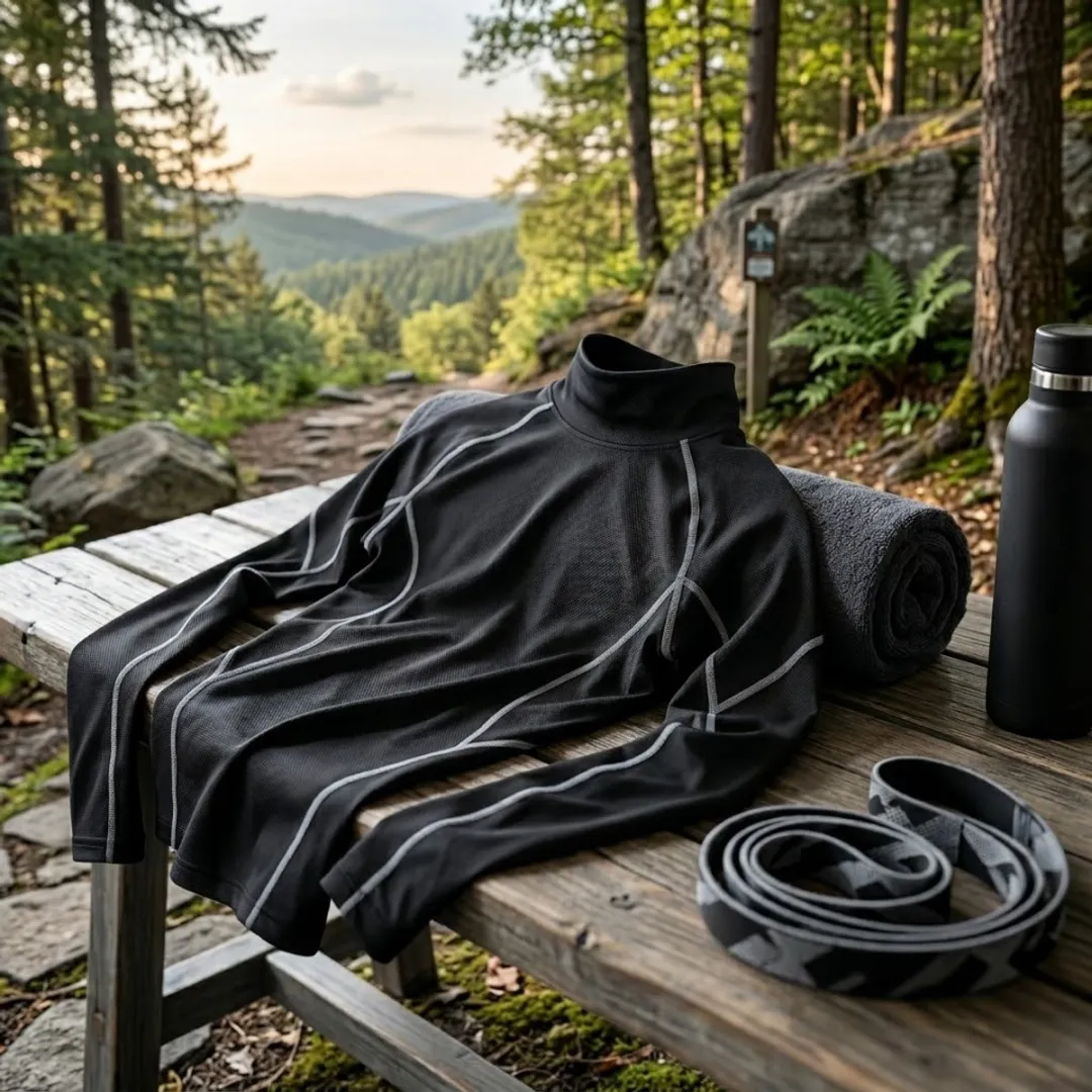 NuveX Compressie Fitnessshirt Donkergrijs M
