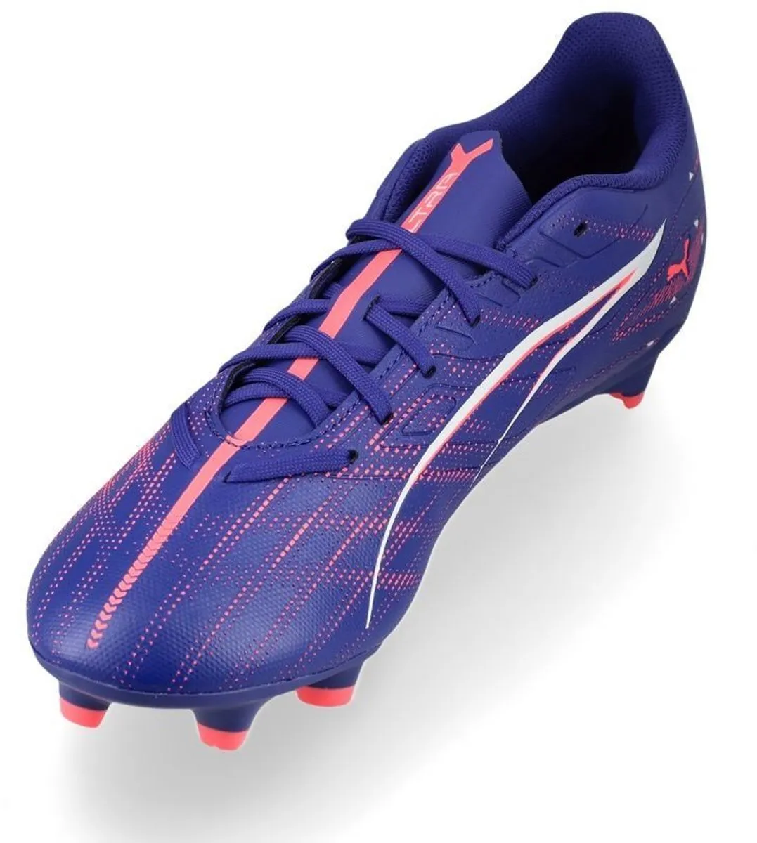 PUMA Ultra 5 Play Voetbalschoenen FG/AG - 45 - Paars/ Oranje/Wit - afbeelding 6 van 6