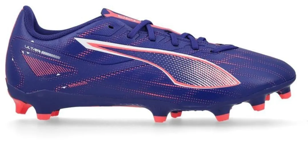 PUMA Ultra 5 Play Voetbalschoenen FG/AG - 45 - Paars/ Oranje/Wit