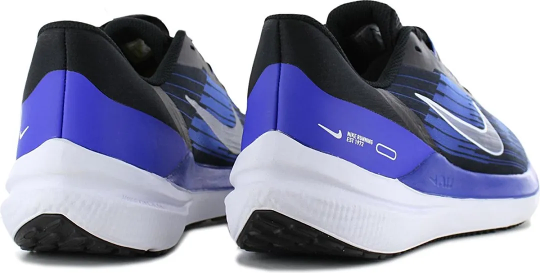 Nike Air Winflo 9 Hardloopschoenen DD6203-004 - Zwart-Blauw