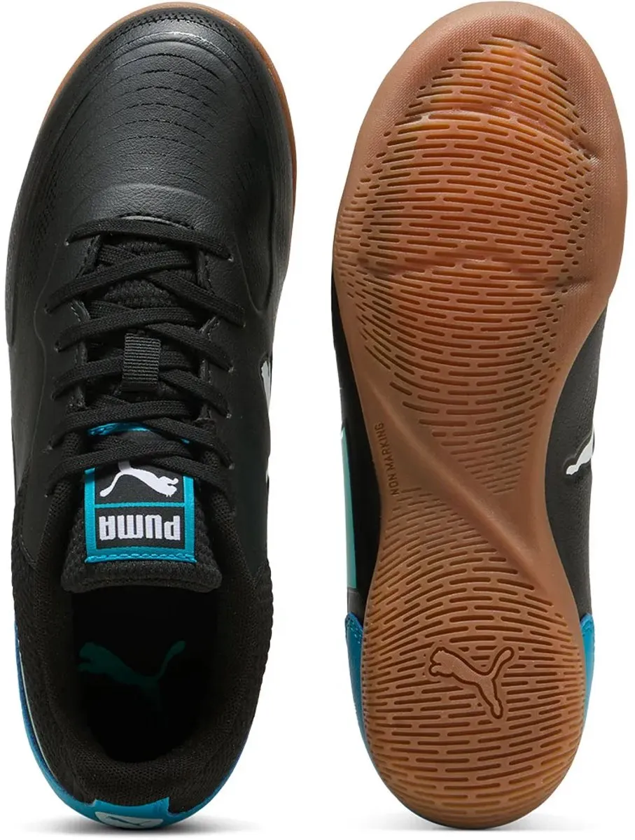 PUMA Truco III Jr Zaalschoenen - 37 - Zwart/Aquatic/Tropical Blue
