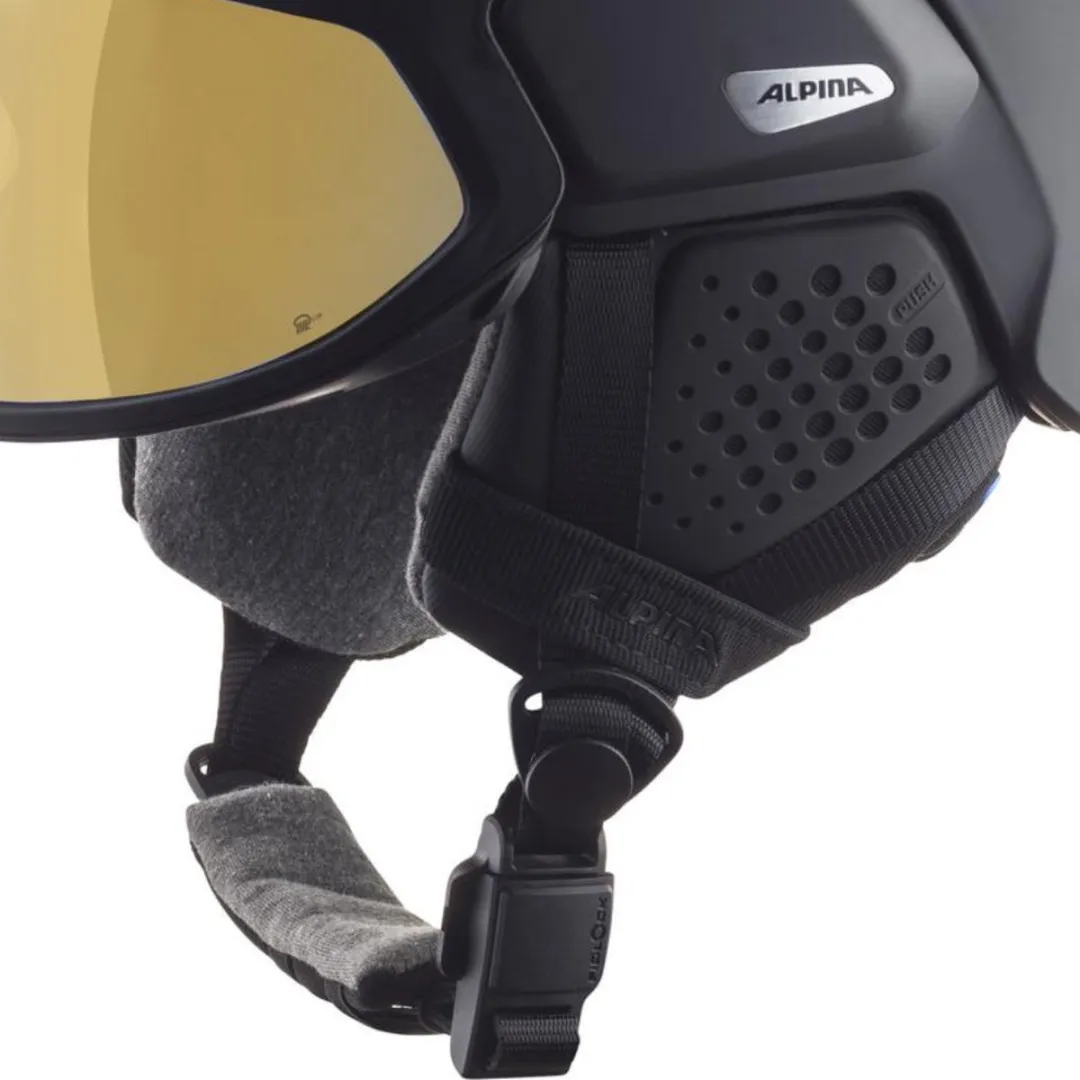 Alpina Alto Q Lite Skihelm - Zwart Matt - Maat 51-55cm