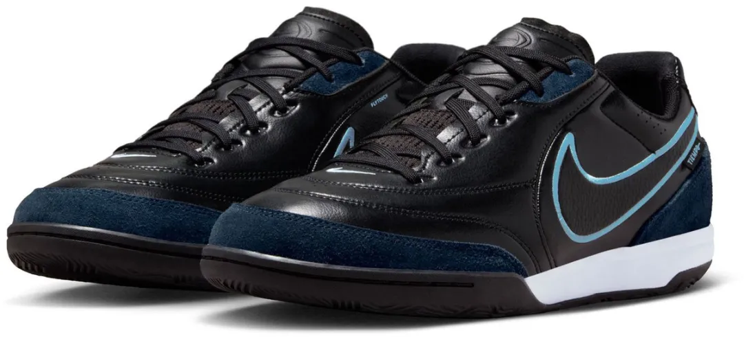 Nike Tiempo Street Gato Indoorschoenen HQ7017-046 - Maat 45 - Zwart/Blauw