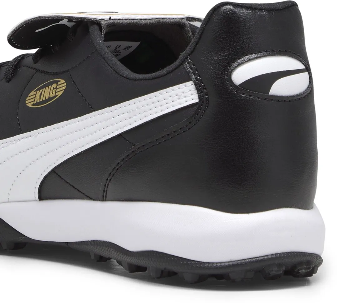 PUMA Low King Top TT Voetbalschoenen 107417 - 39 - Zwart/Wit/Goud