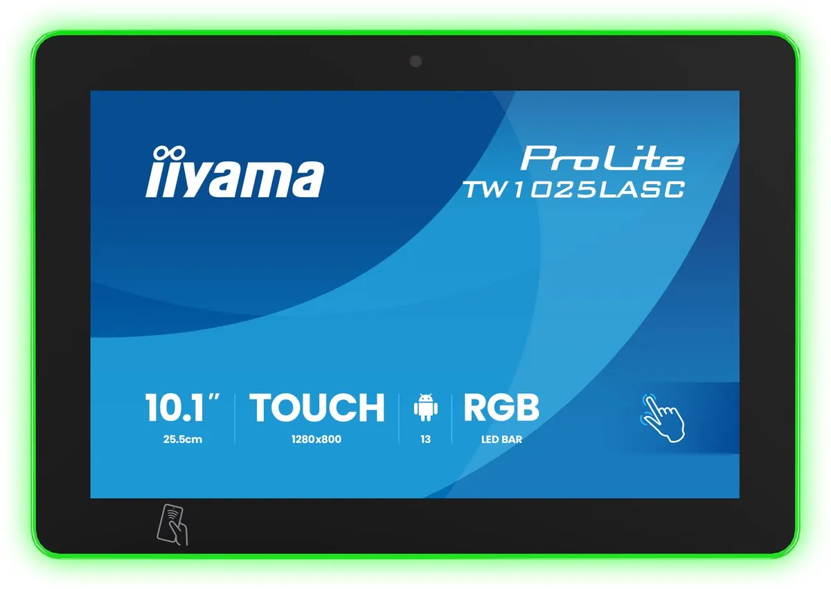 iiyama ProLite TW1025LASC-B3PNR 10 inch Touchscherm - Android 11 W - Zwart