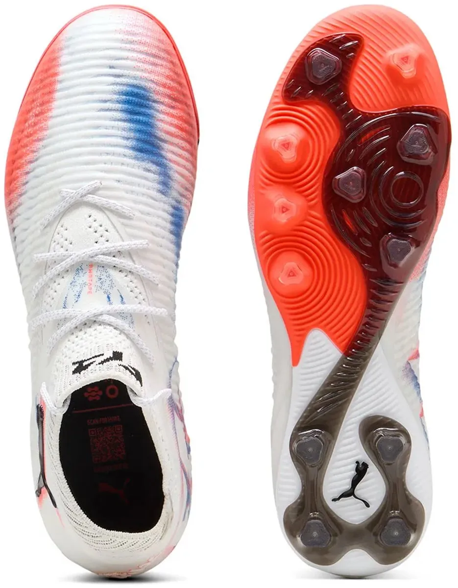 PUMA Future 8 Ultimate AG Voetbalschoenen - Dames - EU 41 - Wit/Zwart/Rood