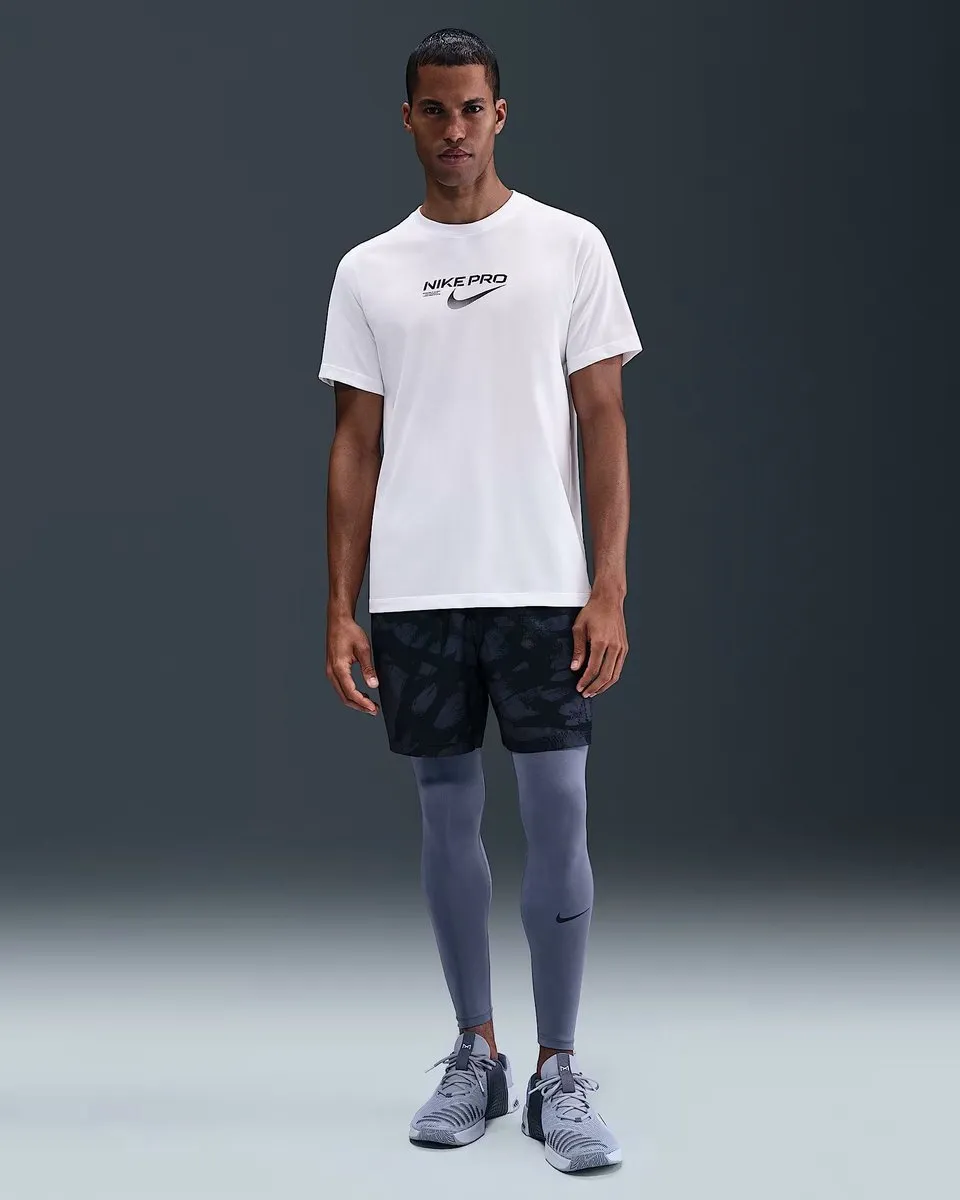 Nike Pro Training Sportshirt Heren L - Wit