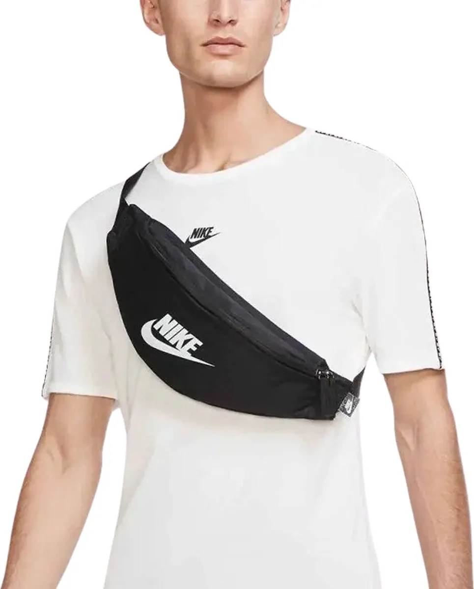 Nike Heritage Heuptas - 3 Vakken - L - Zwart/Wit