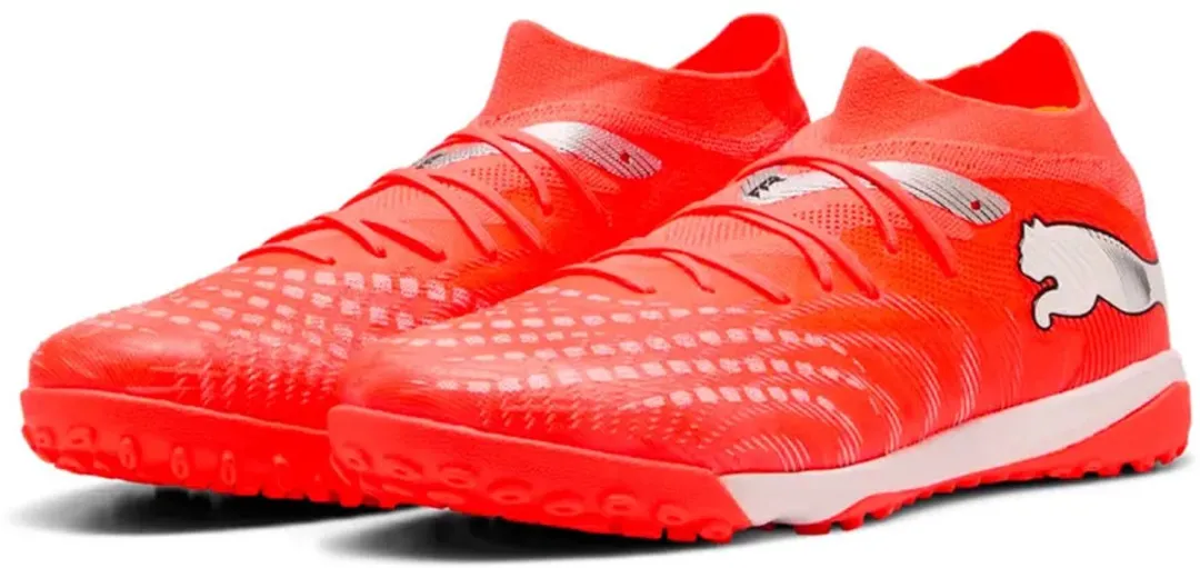 PUMA Future 9 Match Tf Voetbalschoenen - EU 38.5 - Rood/Oranje