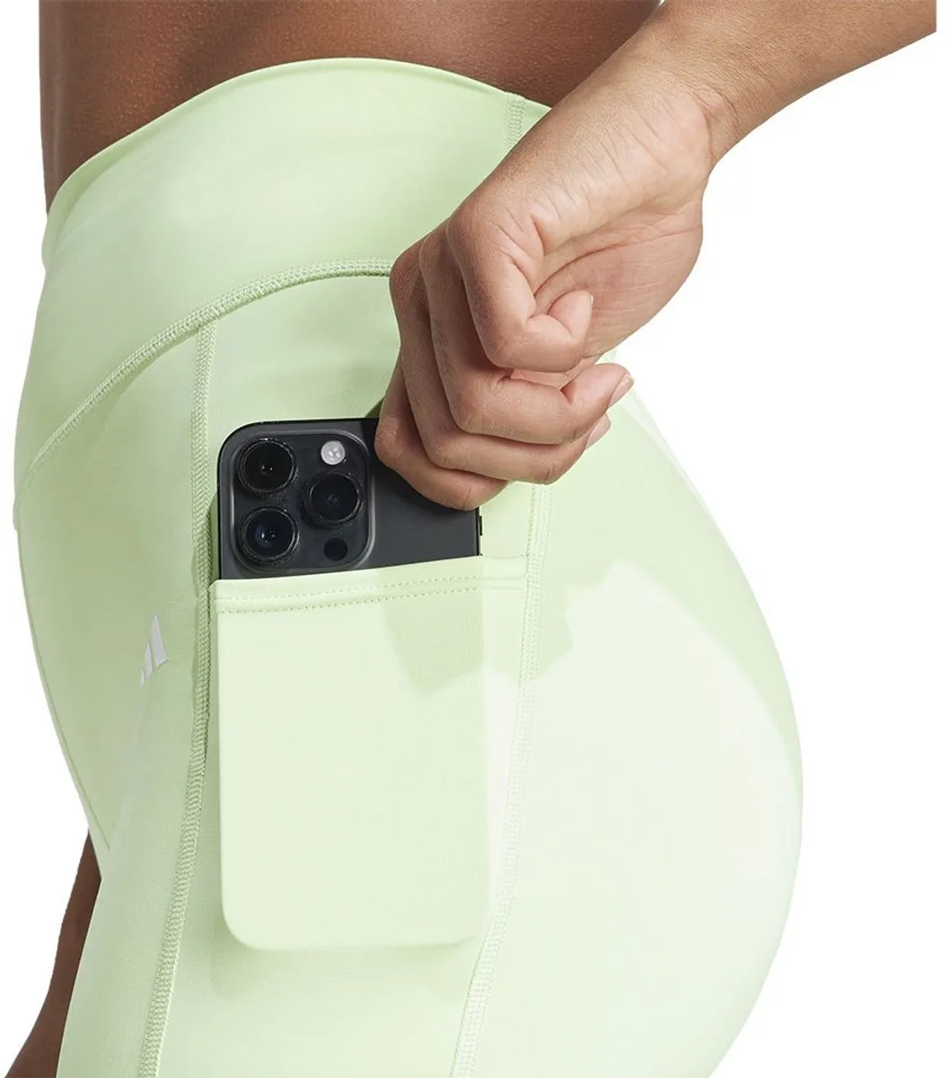 Adidas Opt 3 Stripes Leggings M - Semi Green Spark
