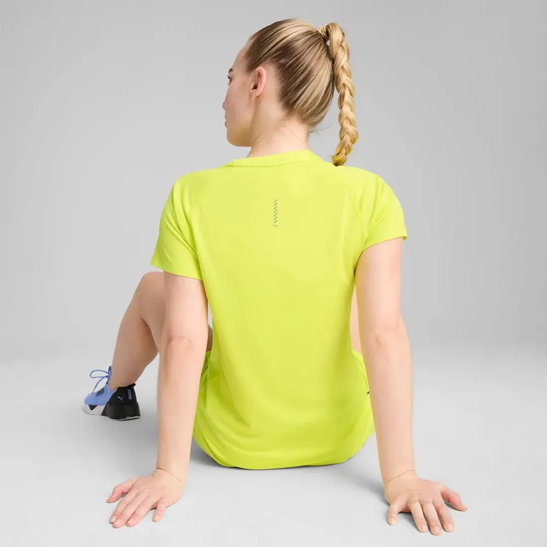 PUMA W Run Velocity T-shirt - Geel - L
