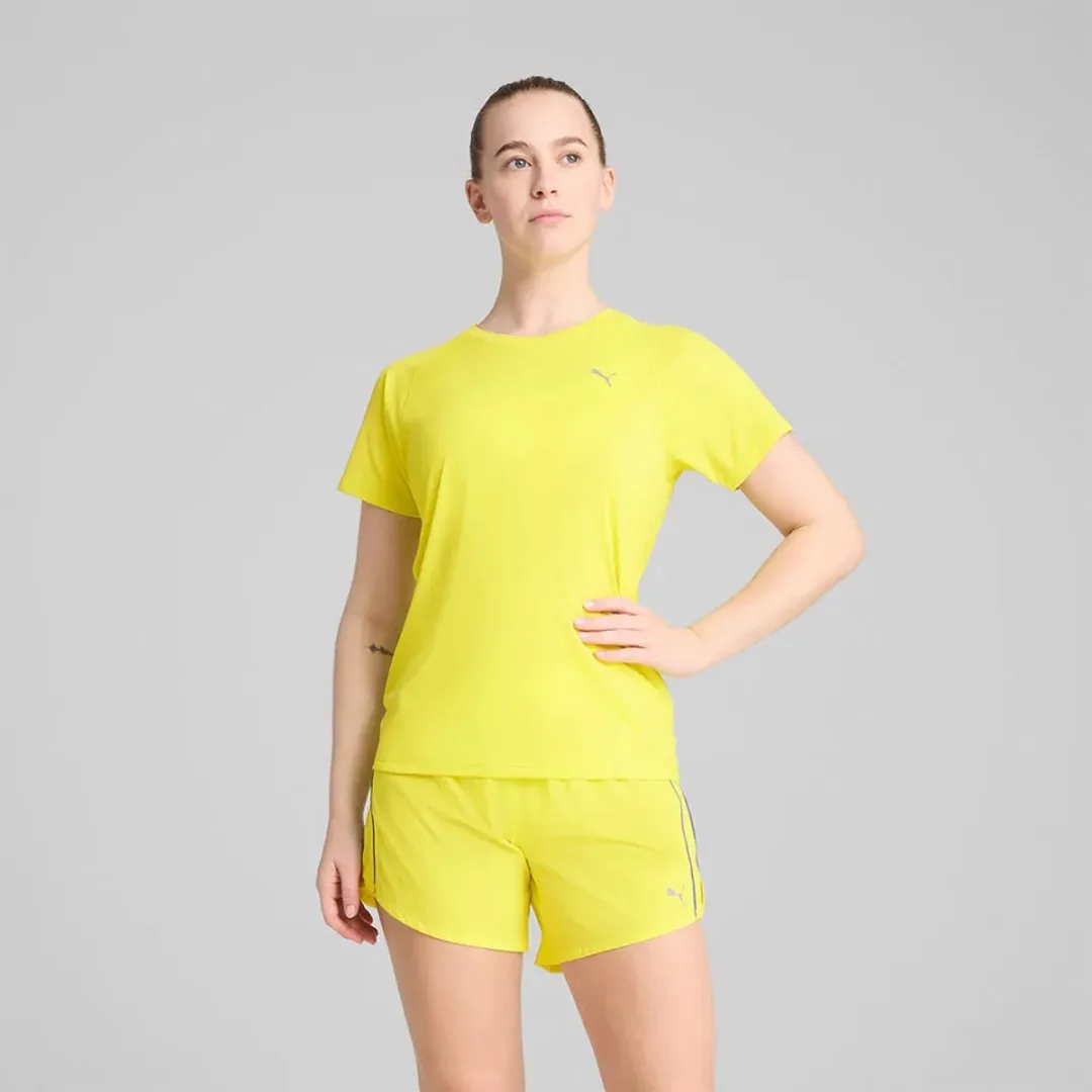 PUMA W Run Velocity T-shirt - Geel - L