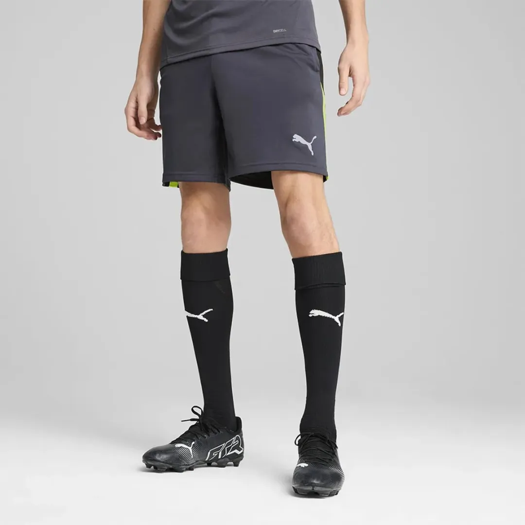 PUMA Liga Korte Broek M - Galactic Gray/Yellow Alert