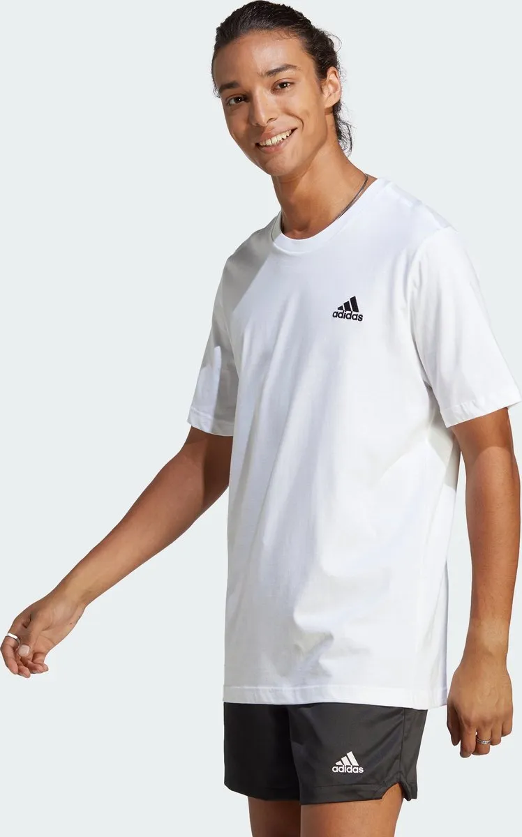 adidas Essentials Single Jersey T-Shirt IC9286 - Wit M