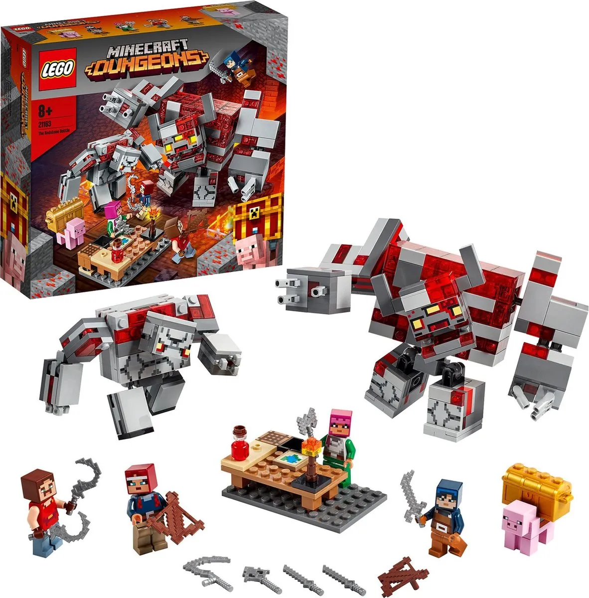 LEGO Minecraft Slag om Redstone 21163 - 504 Stukken