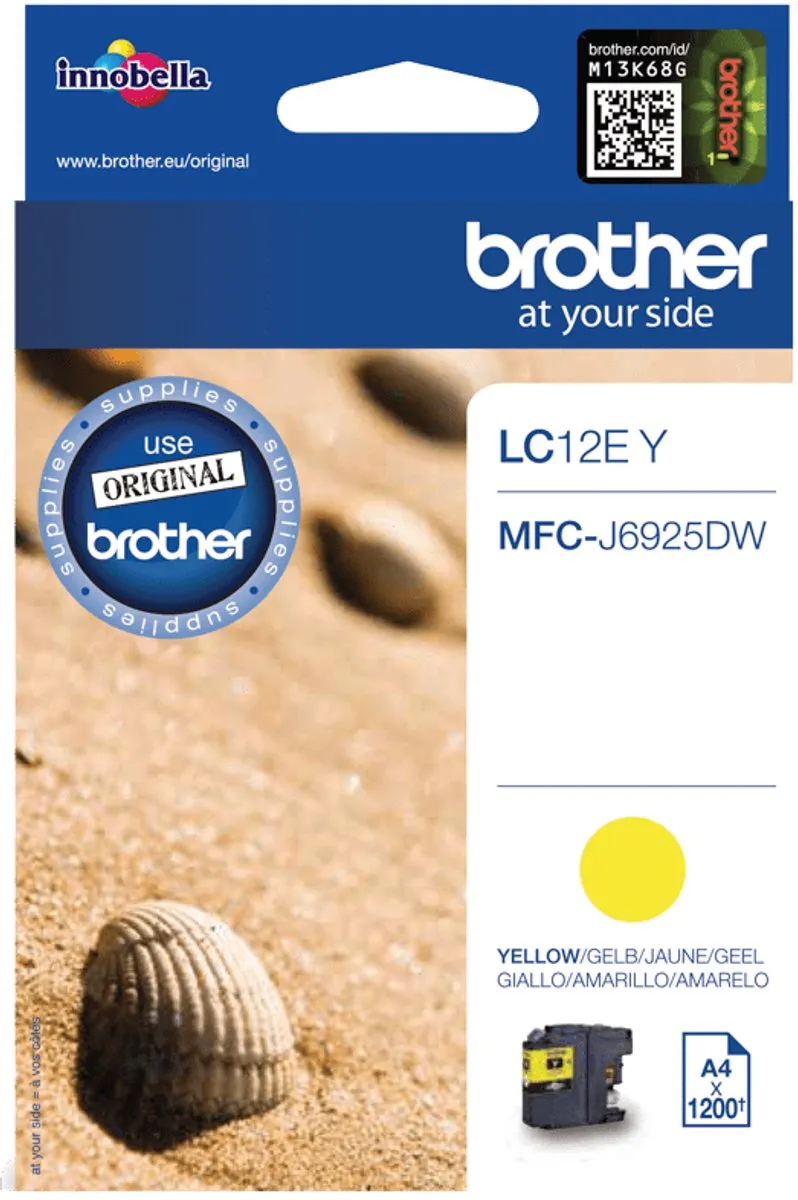 Brother LC-12EY Inktcartridge - Geel