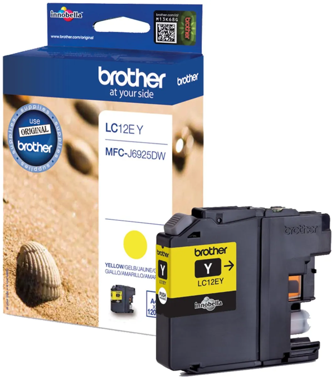 Brother LC-12EY Inktcartridge - Geel