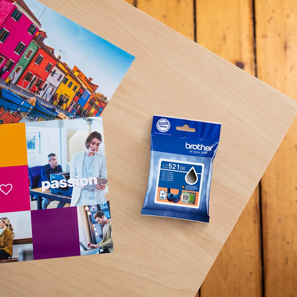 Brother LC521BK Inktcartridge - Zwart
