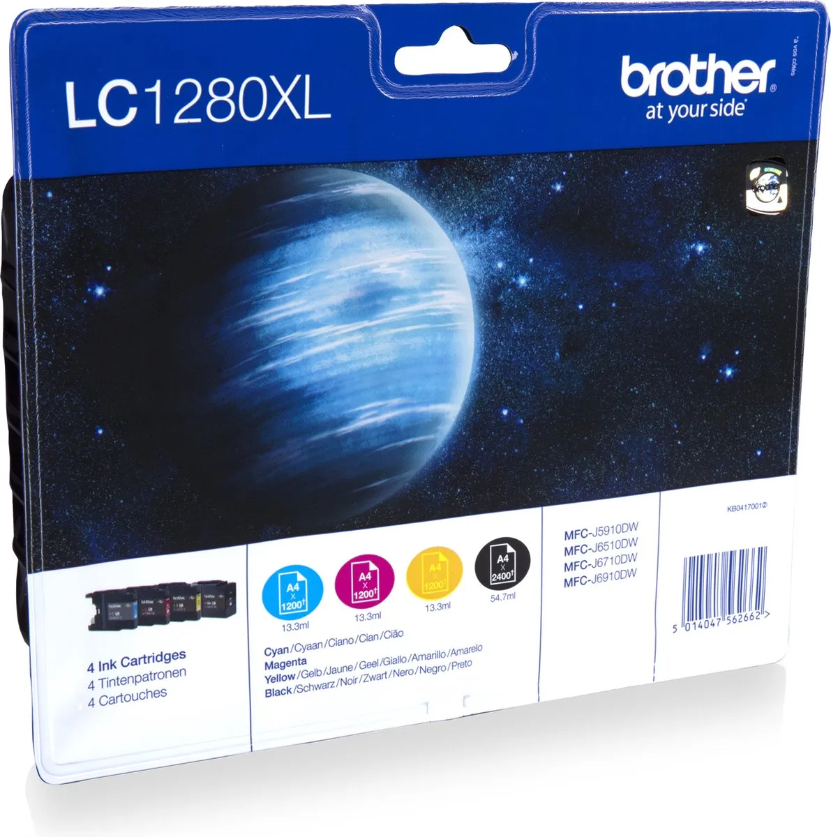 Brother LC-1280XLVALBP Inktcartridge - 4 Kleuren - XL