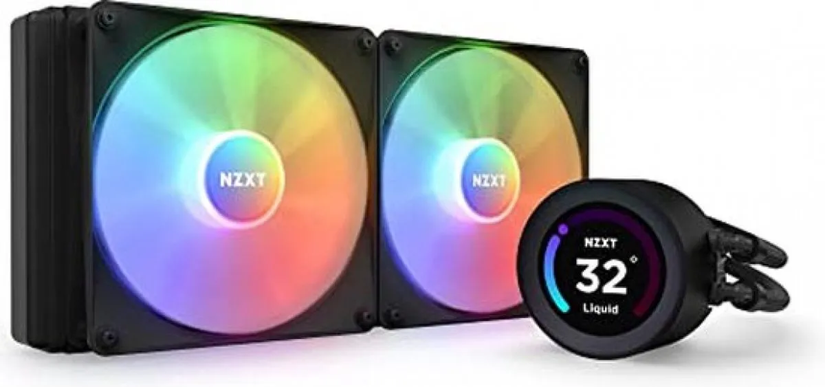 NZXT Kraken Elite RL-KR28E-B1 Vloeistofkoeling 280mm - 2x F120P - RGB - Zwart