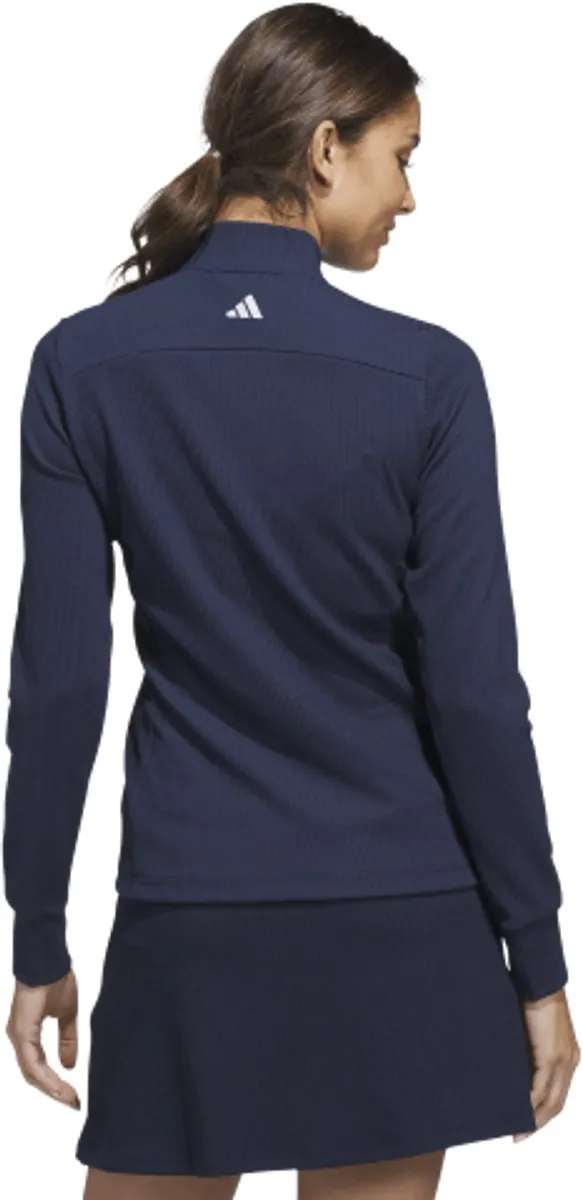Adidas Dames W Textured Golfvest KC2073 - Navy
