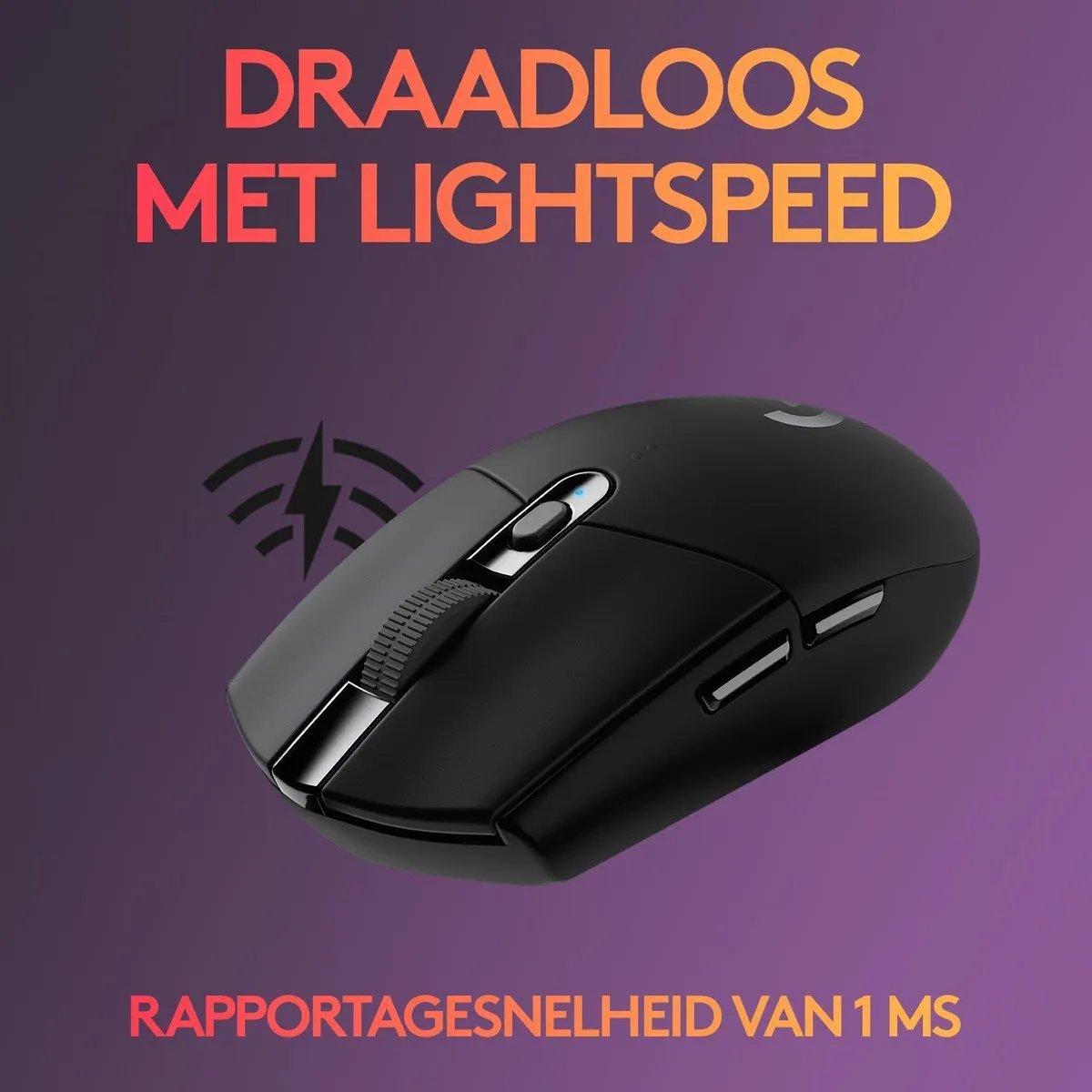 Logitech G G305 Lightspeed Draadloze Muis - Zwart