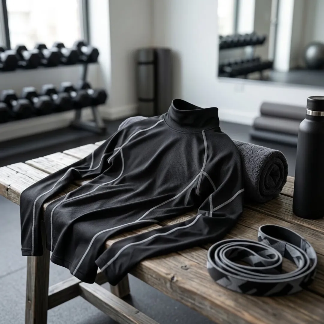NUVEX Compressie Fitness Shirt Donkergrijs - Maat S