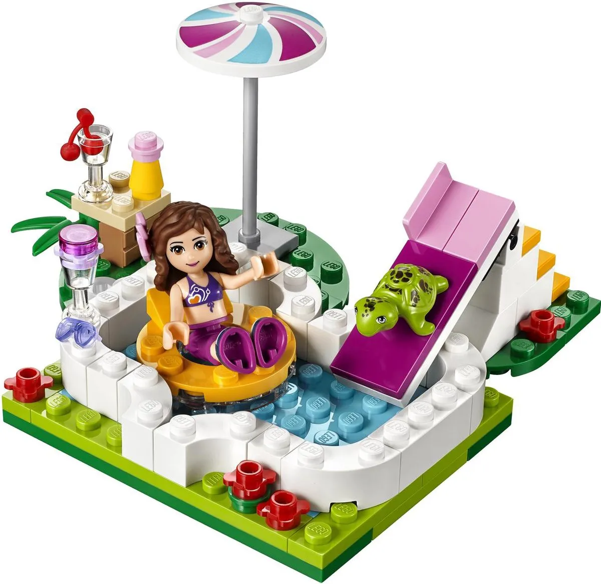 LEGO Friends Olivia’s Zwembad 41090 - 82 Stukken - afbeelding 4 van 6